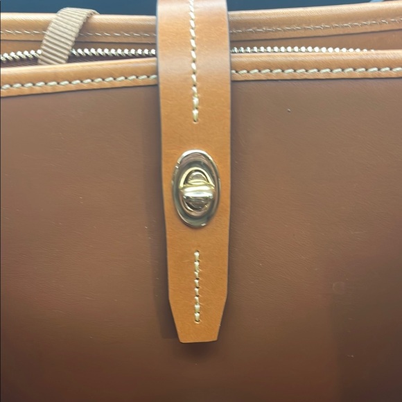 Dooney & Bourke Tan Leather Shoulder Bag - Picture 3 of 12